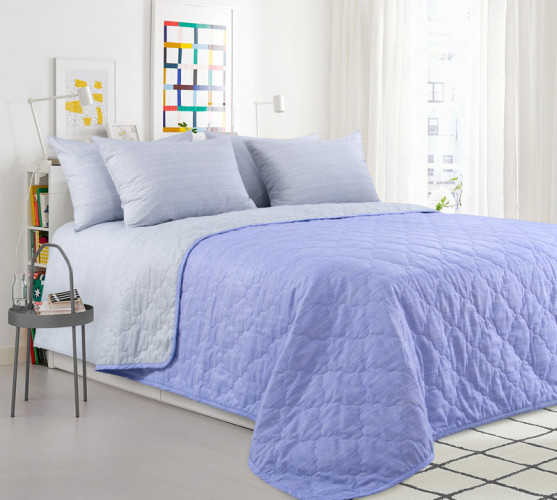 Покрывало Королевское искушение (Текс-Дизайн) "Нежная фиалка", 160x210, перкаль, стеганое (П160210НФИА)