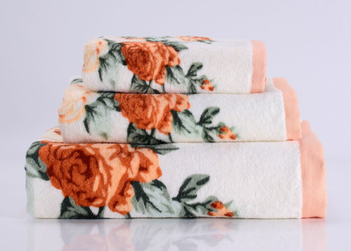 Полотенце Valtery "Rosy-2", банное, 70x140, махровая ткань (Rosy-2-1998)