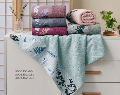 Набор полотенец 7-Я "Растительность", 50x90, махровая ткань, 6 шт (7-Я-3005352)