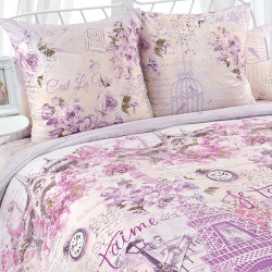 Постельное белье Королевское искушение (Текс-Дизайн) &quot;Город любви 1&quot;, евро, перкаль (4250ПН206651)
