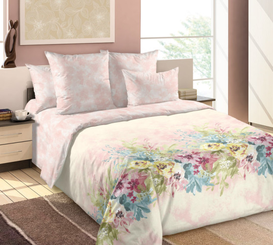 Простыня Королевское искушение (Текс-Дизайн) "Вечная весна компаньон 1", 140x200, перкаль, на резинке (Р112П1207701)