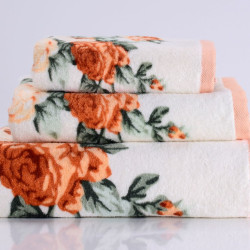 Полотенце Valtery "Rosy-2", банное, 50x90, махровая ткань (Rosy-2-1458)