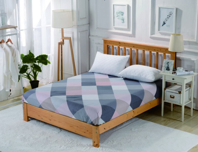 Простыня Valtery "PCT-R-242", 200x200, сатин, на резинке (PCT-R-242-1428)