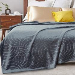 Плед Текс-Дизайн &quot;Аура графит&quot;, 150x200, велсофт (Пв150АурГр)