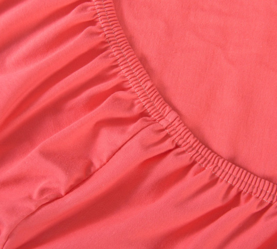 Простыня Текс-Дизайн "Коралловый", 140x200, трикотаж, на резинке (ш140200корал)