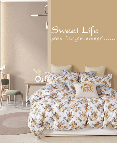 Постельное белье Valtery "C-537", 2-спальный, сатин (C-537-1251)