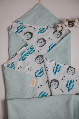 Полотенце Valtery "TowelMuslinMint", 115x115, хлопок (TowelMuslinMint-11303)