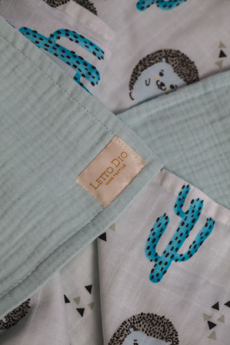 Полотенце Valtery "TowelMuslinMint", 115x115, хлопок (TowelMuslinMint-11303)