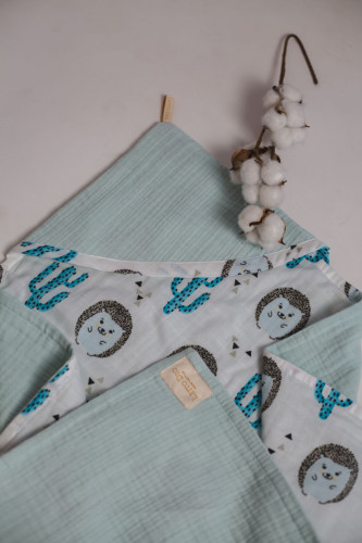 Полотенце Valtery "TowelMuslinMint", 115x115, хлопок (TowelMuslinMint-11303)