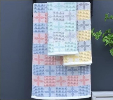 Набор полотенец вафельных 7-Я "Вафля", 70x140, вафельное полотно, 6 шт (5106154)