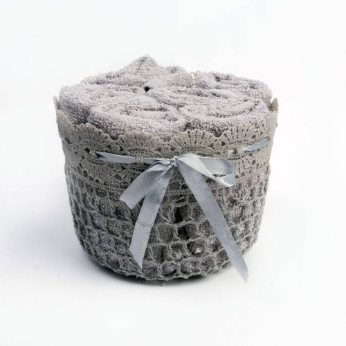 Набор полотенец Arya Home "Poly", подарочные, 30x30, махровая ткань, 6 шт (8680943054081)