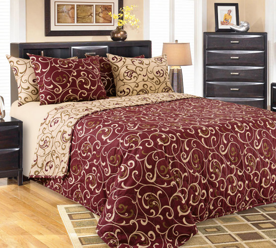 Покрывало Королевское искушение (Текс-Дизайн) "Вензель 1", 180x210, перкаль, стеганое (П180210ВЕНЗ)