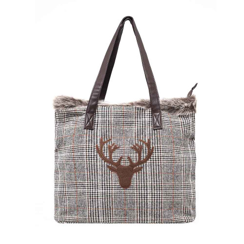 Сумка женская Arya с мехом 44x35/38x11 Paros