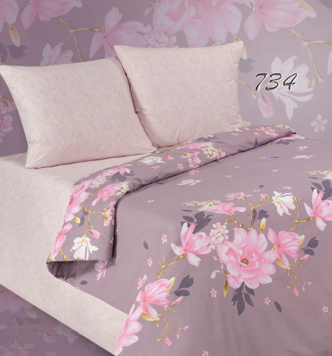 Постельное белье AlViTek (АльВиТек) "734-ПА", евро, поплин (АльВиТек-ПA-3-734)