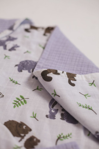 Полотенце Valtery "TowelMuslinLilac", 100x100, хлопок (TowelMuslinLilac-11302)