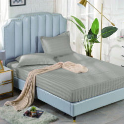 Простыня Valtery "PRST-R-59", 200x200, сатин, на резинке (PRST-R-59-1428)