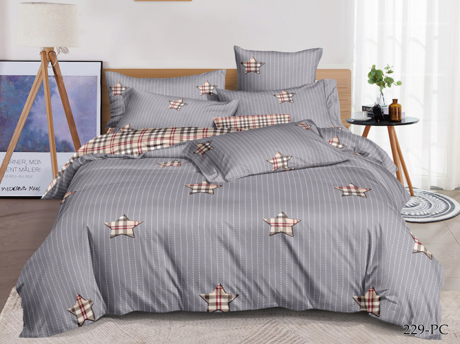 Постельное белье Cleo "Pure Cotton 229-PC", 1.5-спальный, поплин (15/229-PC)