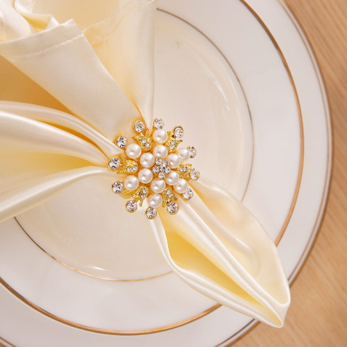 Кольца для салфеток Arya 4 Пр. Floral Золото