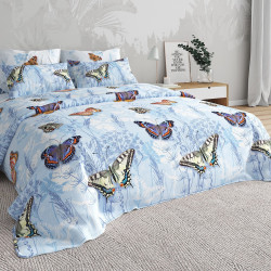 Постельное белье Valtery "Бабочки", семейный, бязь (0327-1255)