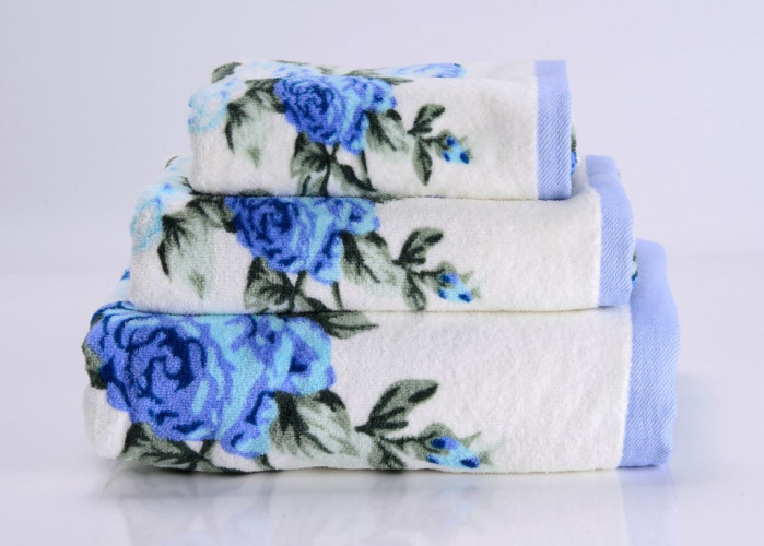 Полотенце Valtery "Rosy-3", банное, 50x90, махровая ткань (Rosy-3-1458)