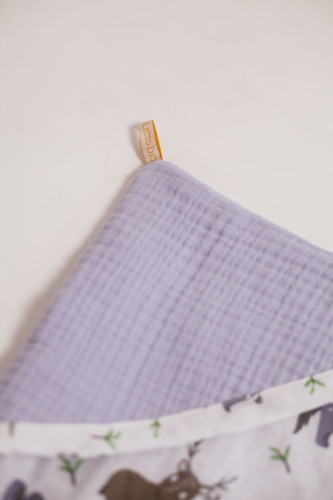 Полотенце Valtery "TowelMuslinLilac", 115x115, хлопок (TowelMuslinLilac-11303)