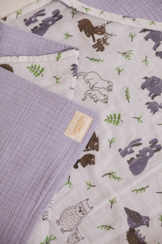 Полотенце Valtery "TowelMuslinLilac", 115x115, хлопок (TowelMuslinLilac-11303)