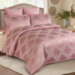 Постельное белье Cleo &quot;Royal Jacquard 031-RG&quot;, евро, сатин-жаккард, на молнии (31/031-RG)