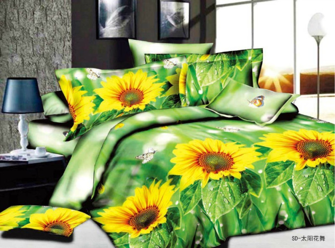 Постельное белье Valtery "SF-16", 3D, 1.5-спальный, полисатин (SF-16-282)