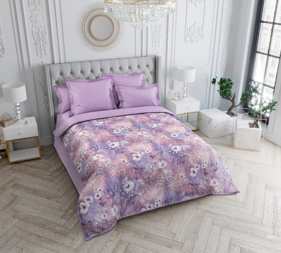 Постельное белье Legends (Текс-Дизайн) "Сиреневые сны", 2-спальный, сатин, на молнии (L3323FL18019)