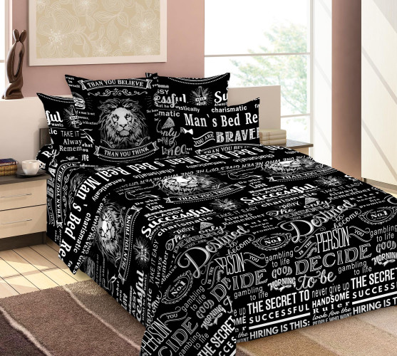 Постельное белье Королевское искушение (Текс-Дизайн) "Джек 1", евро, перкаль, на молнии (7278ДН661451)