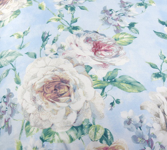 Постельное белье Королевское искушение (Текс-Дизайн) "Белая роза 4", 2-спальный, сатин, на молнии (Н3239206704)