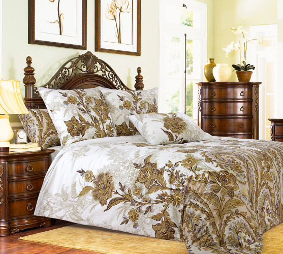 Постельное белье Королевское искушение (Текс-Дизайн) "Музей 4", 1.5-спальный, сатин, на молнии (1340Н191884)