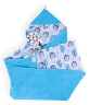 Полотенце Valtery "TowelMuslinBlue1", 100x100, хлопок (TowelMuslinBlue1-11302)
