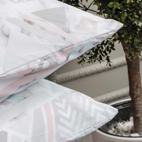 Постельное белье Arya Home "Geo", семейный, ранфорс, печатное (8680943093936)