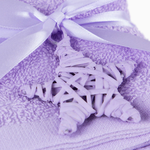 Набор полотенец Arya Home "Poly", подарочные, 30x30, махровая ткань, 4 шт (8680943070449)