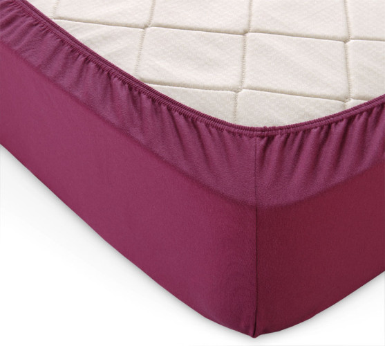 Простыня Текс-Дизайн "Марсала", 180x200, трикотаж, на резинке (ш180200мар)