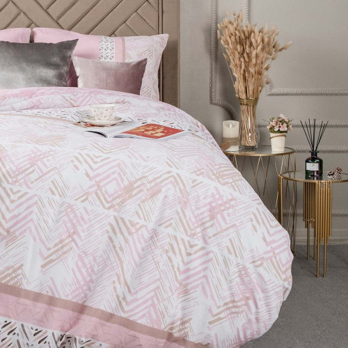 Постельное белье Arya Home "Zolan", 1.5-спальный, ранфорс, печатное (8680943093943)