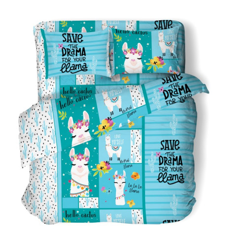 Постельное белье Valtery "9375/1 DL-49", 1.5-спальный, поплин (9375/1 DL-49-1249)