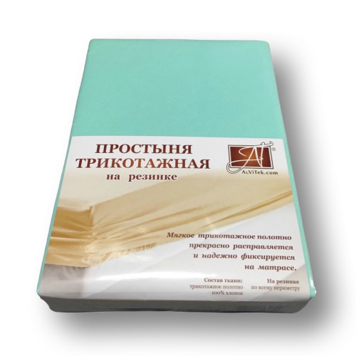 Простыня AlViTek (АльВиТек), 180x200, трикотаж, на резинке (ПТР-М-180)