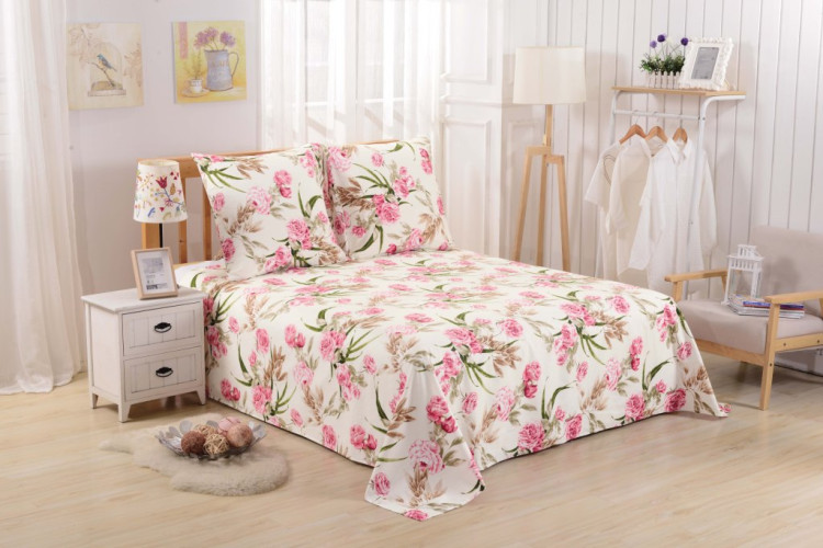 Простыня Valtery "PCR-197", 200x220, сатин (PCR-197-1780)