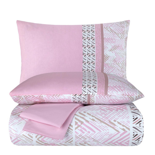 Постельное белье Arya Home "Zolan", семейный, ранфорс, печатное (8680943093967)