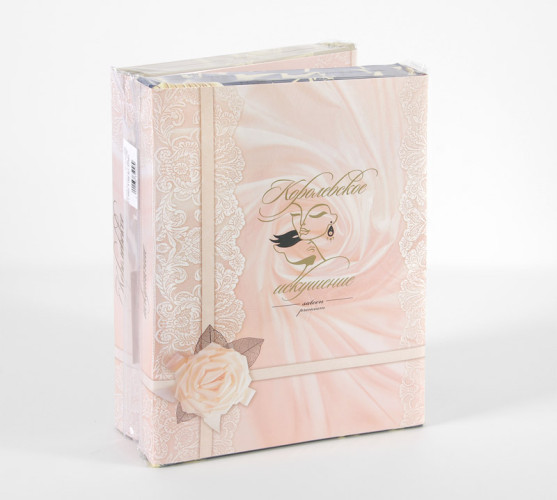 Постельное белье Королевское искушение (Текс-Дизайн) "Белая роза 4", евро, сатин, на молнии (Н4239206704)