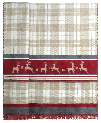 Плед Arya Home "Reindeer", 200x220, хлопок (8680943210630)