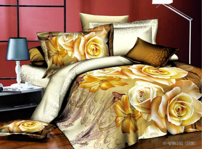 Постельное белье Valtery "SF-17", 3D, 1.5-спальный, полисатин (SF-17-1249)