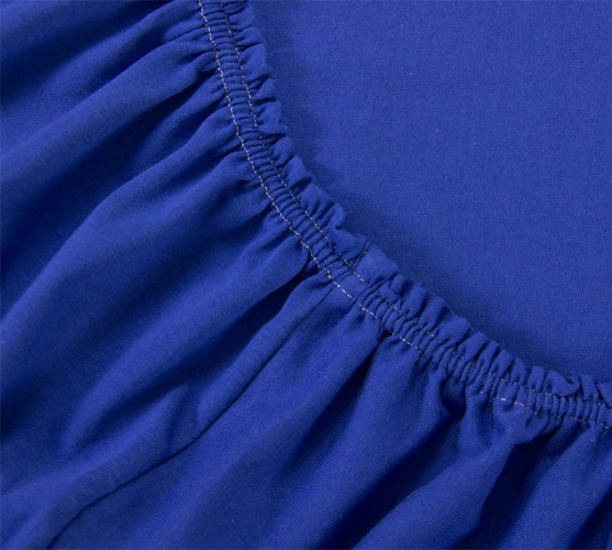 Простыня Текс-Дизайн "Синий", 160x200, трикотаж, на резинке (ш160200син)