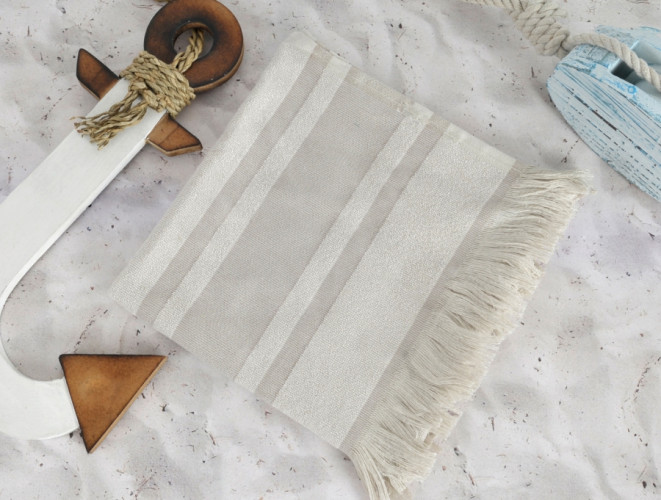 Полотенце Irya "DERIN Stone", пляжное, 50x90, махровая ткань (DERIN Stone-1458)