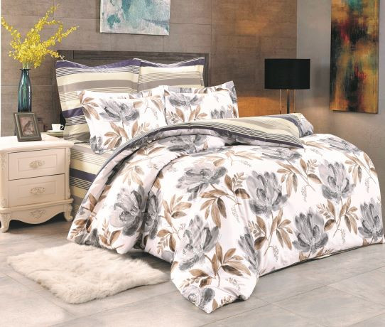 Постельное белье Valtery "C-338", евро, сатин (C-338-1253)