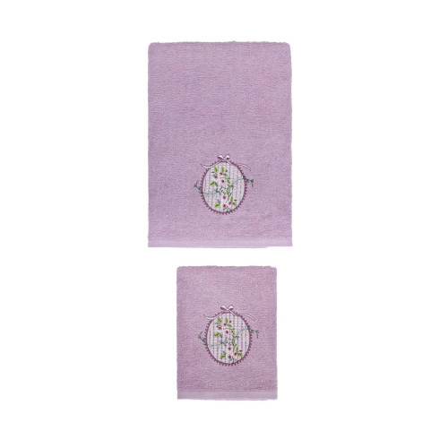 Набор полотенец Arya Home "Sema", подарочные, 50x90, 70x140, бамбук, 2 шт (8680943072078)