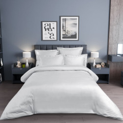 Постельное белье Legends (Текс-Дизайн) &quot;Жемчуг&quot;, евро, страйп-сатин, на молнии (LK4326UVЖмчг)