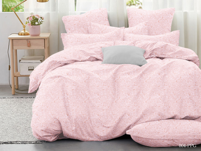 Постельное белье Cleo "Poplin Jacquard 004-PPG", 2-спальный, макопоплин (20/004-PPG)